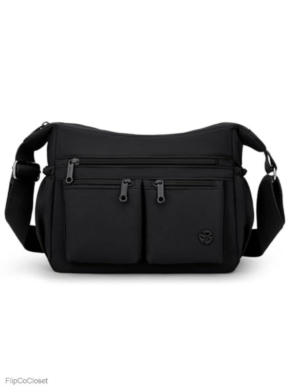 Nylon Crossbody Shoulder Handbag Waterproof Multi Pocket Roomy Purse